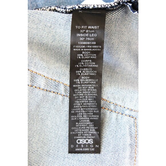 ASOS Classic Blue Straight Leg Jeans - Picture 8 of 12